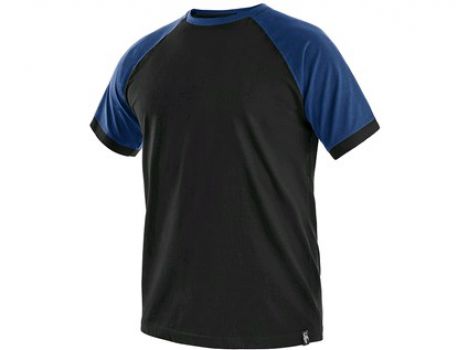 Tričko s krátkým rukávem OLIVER, černo-modré, vel. XL