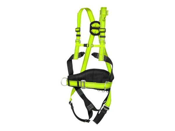 Bezpečnostní postroj P-50, černo-žlutý HI-VIS