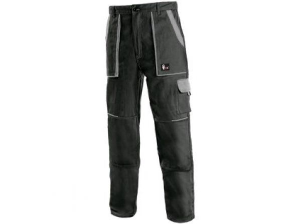 Kalhoty do pasu CXS LUXY JOSEF, pánské, černo-šedé, vel. 50