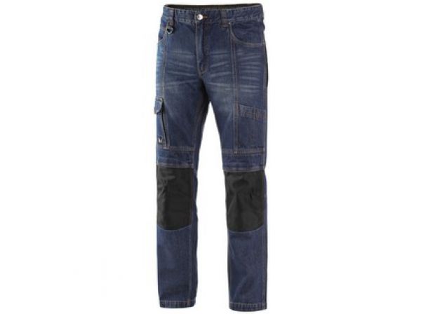 Kalhoty jeans NIMES I, pánské, modro-černé