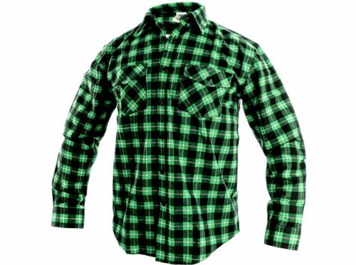 Košile CXS TOM, dlouhý rukáv, pánská, zeleno-černá,
