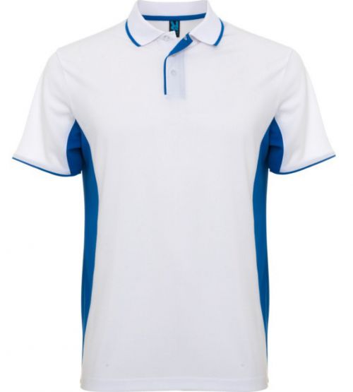 Pánská sportovní polokošile Montmelo bílo - modrá
