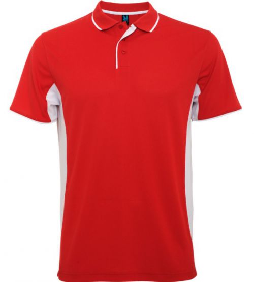 Pánská sportovní polokošile Montmelo červeno - bílá